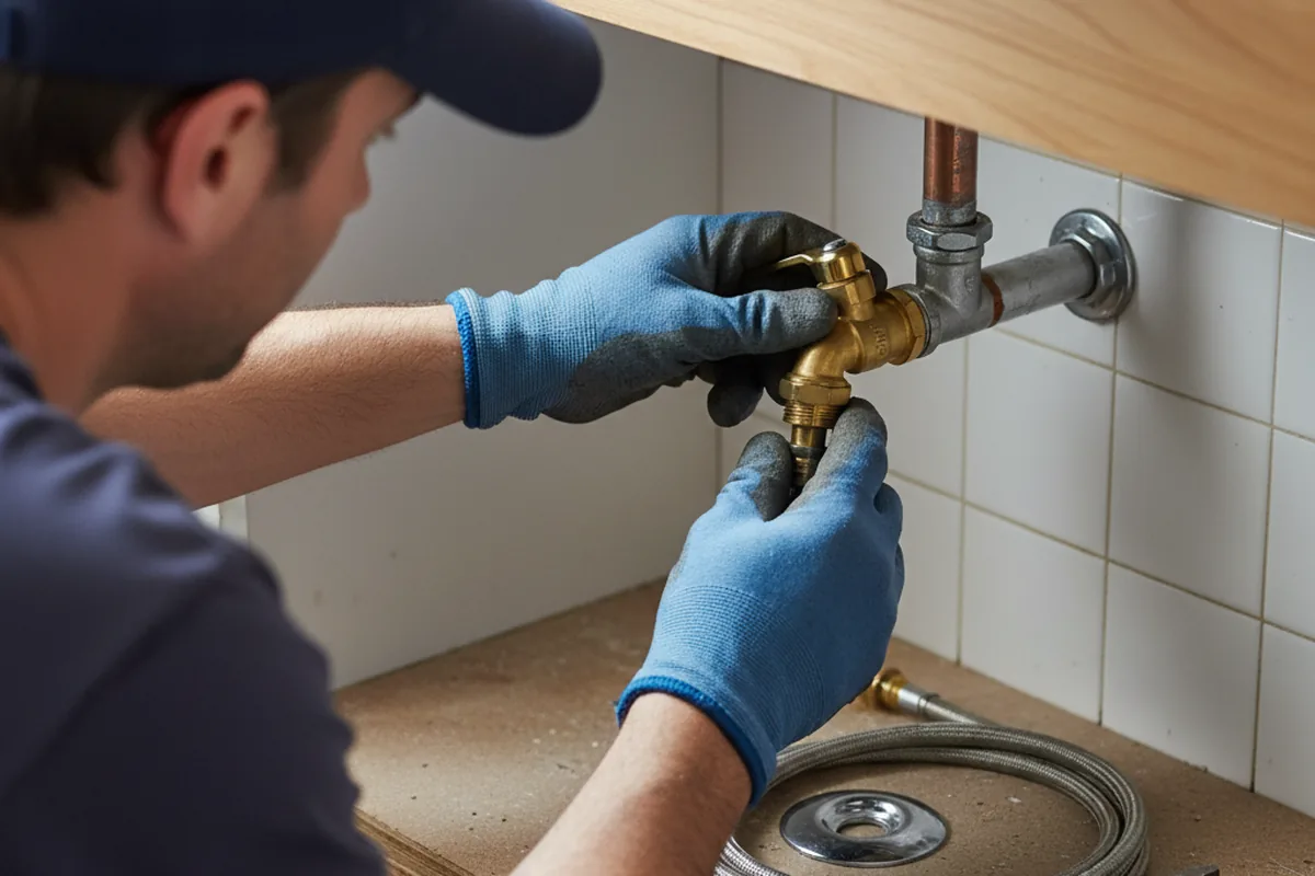 Shutoff valve and fitting work during Emergency Plumbing in Anoka